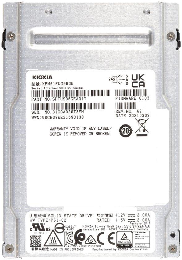KIOXIA PM6R Series KPM61RUG960G